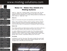 Tablet Screenshot of misting-solutions.com